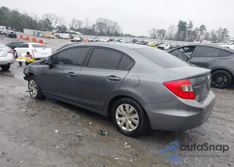 2012 Honda Civic Lx z USA, uszkodzony, nr VIN 19XFB2F56CE093041